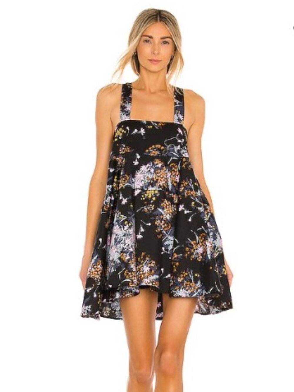 Free People Let The Sunshine In Printed Tunic Dress Size L